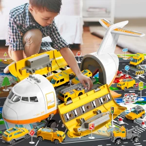 Large Transport Spray Aeroplane With 10 Vehicles