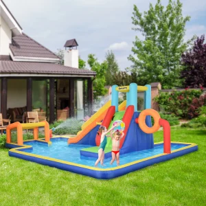 6 in 1 Kids Water Slide Inflatable Bounce House