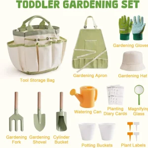 Robotime 17 PCS Toddler Gardening Set