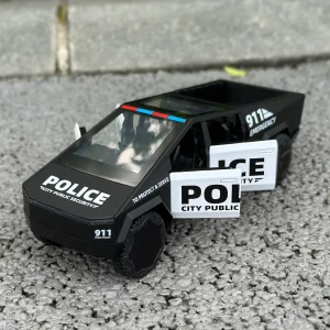 1:32 Cybertruck Police Truck Die-cast Metal Alloy With Sound